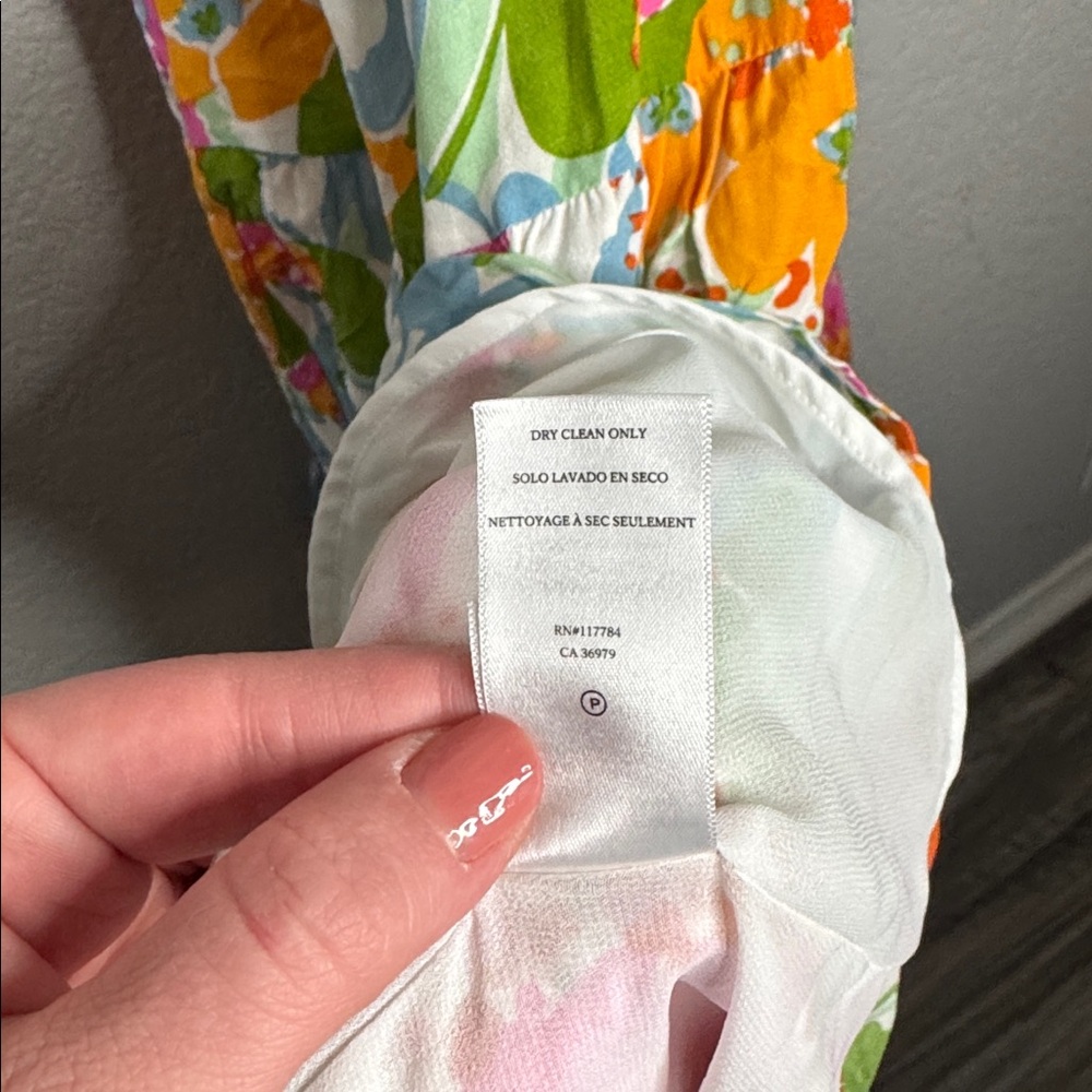 NEW Rails Eliana Day Garden Floral Tiered Midi Dress Sz Small Bump Friendly - Picture 7 of 7